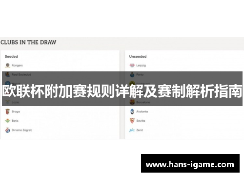欧联杯附加赛规则详解及赛制解析指南